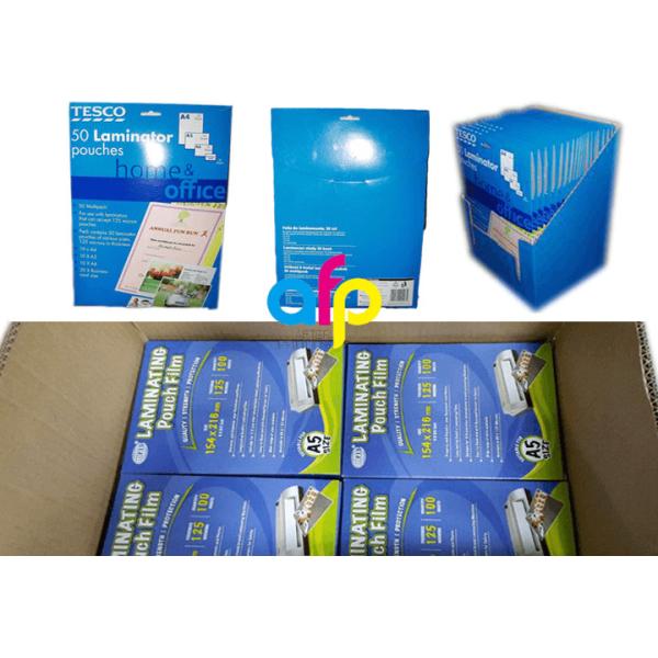 Glossy A4 Pouch Lamination Film , 5mil 125 Micron Laminating Film