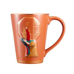 Taça de café e chá em relevo de cerâmica de grande capacidade impressão 3D de yoga senhora taça vintage estilo chinês