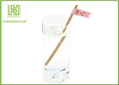 Odorless Disposable Coffee Stirrers Straight / Paddle Shape / Round Head Shape