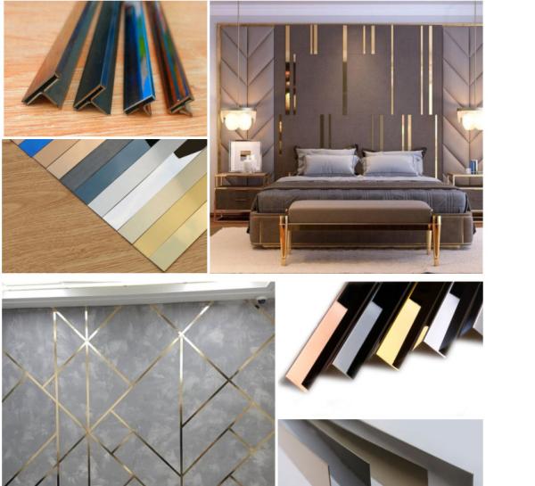 Color Profile M U L T V A Stainless Steel Tile Trim T6x8 Feet Rustproof