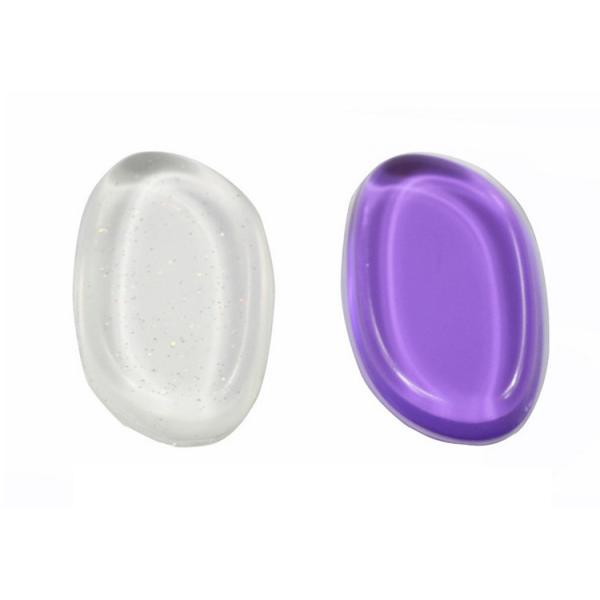 Губка макияжа геля силикона изготовленных на заказ аксессуаров макияжа красоты прозрачная