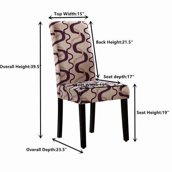 Fabric Tufted Parson Patterned Upholstered Dining Chairs , Modern Fabric Dining Chairs