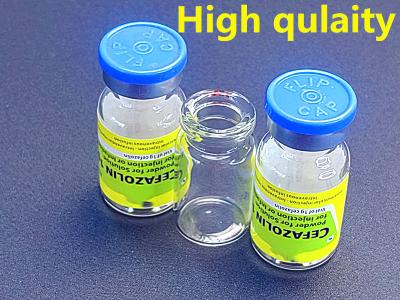 10ml Medical Glass Vial 13mm 18mm Molded Glass Vials With Aluminum Plastic Cap
