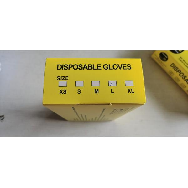 Беспылевые одноразовые голубые нитриловые перчатки для лаборатории очистки пищевых продуктов