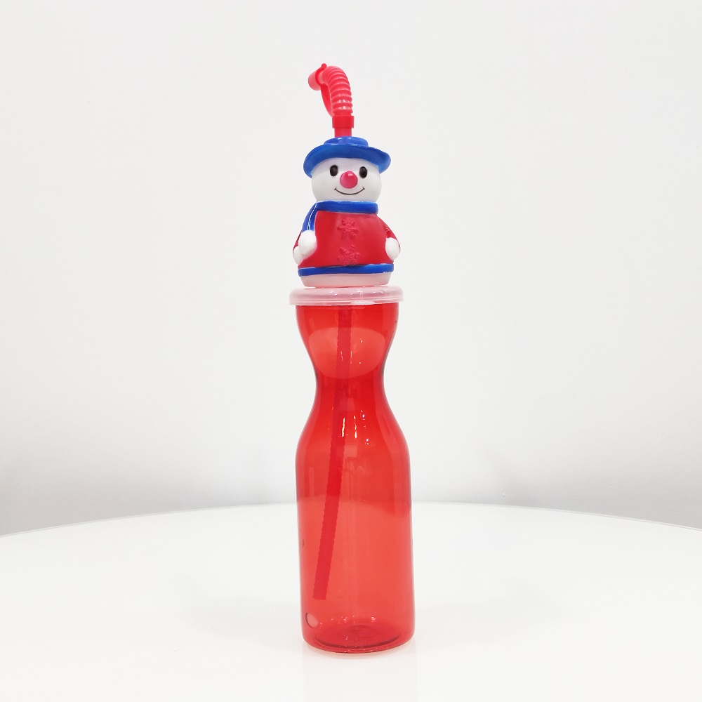 ODM Christmas Decoration Plastic Beverage Bottles Snowman AZO Free 17oz