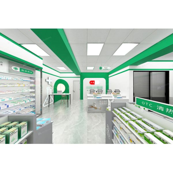 04-XDZYS014 Medicine Store Design Display Furniture Pharmacy Shelves Retail Store Display Shelves for Pharmacy