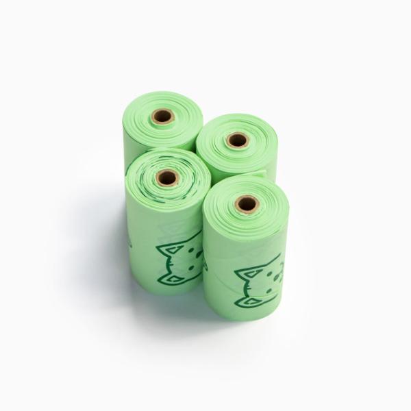 China Manufacture Hot Sale Sustainable Compostable Biodegradable Customized logo Eco Friendly Corn Starch Unscented Pet Poop Bag