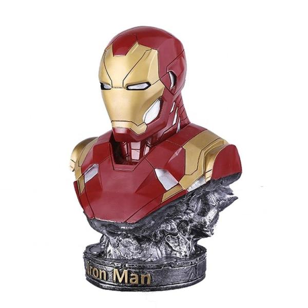 Acero inoxidable 3d Impreso Iron Man Figura de acción Micro mecanizado FDM duradero