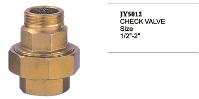 Vertical Forged 1 Inch Check Valve Brass INOJY5000 Series 1/2inch - 4inch Brass Check Valve
