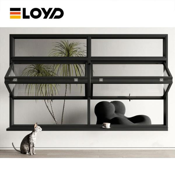 Aluminum Folding Window with Double Tempered Glass