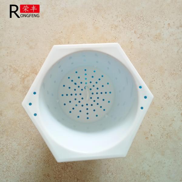 Blue Purple Plastic Flower Pots Cyclic Water Absorption OEM / ODM Available