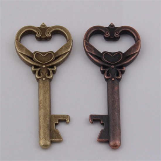 Die casting antique mouse head key shape beer bottle opener, innovative wedding favor, bronze / copper coatin