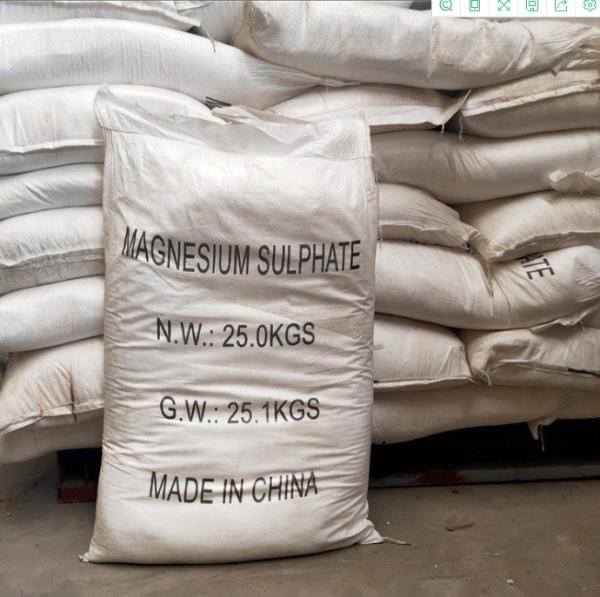 Feed Grade MgSO4 7H2O Cas 10034-99-8 Magnesium Sulphate Heptahydrate Epsom Salts 25kg