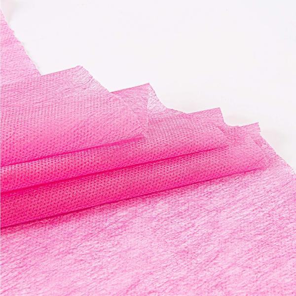 Pink Disposable Bed Cover For Facial Use PP PE Hospital Massage