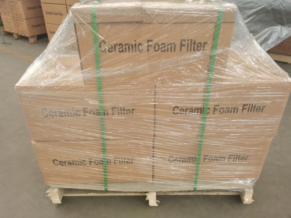 Filtro de espuma de cerâmica industrial de 80ppi para fundição à prova de fogo personalizada Certificado ISO9001