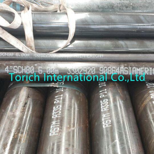 ASTM A335 Alloy Steel Pipe OD 6 - 450mm for High Temperature Services