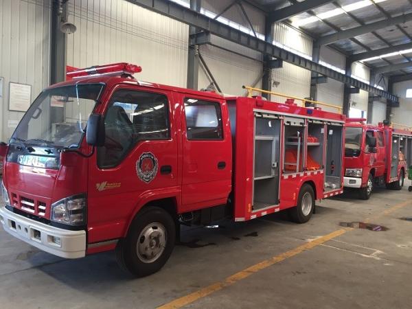 500 Gallons Fire Department Trucks 2 Tons Small Fire Tanker Good Performance