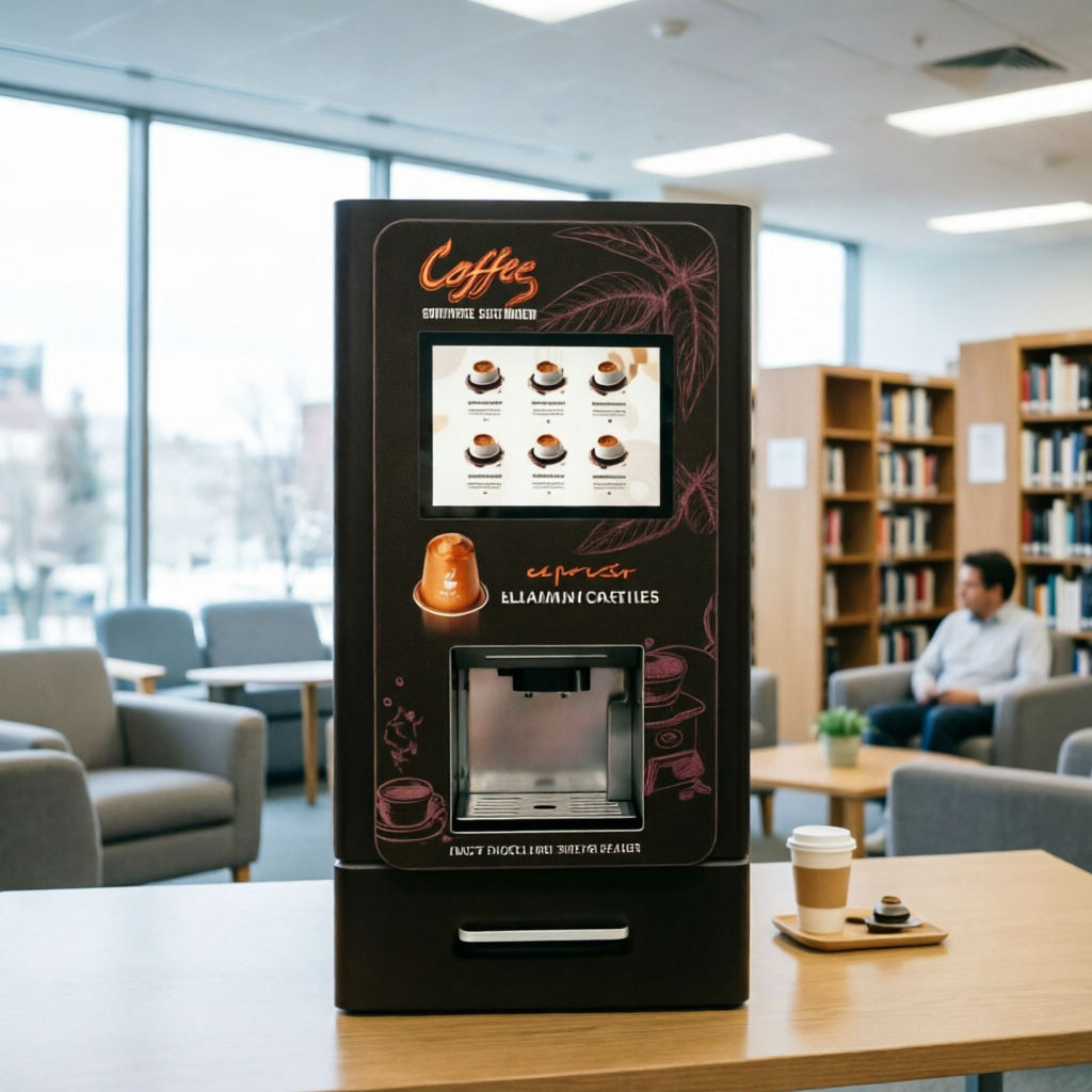 Desktop capsule coffee vending machine | Low investment, high-quality intelligent unmanned coffee retail solution