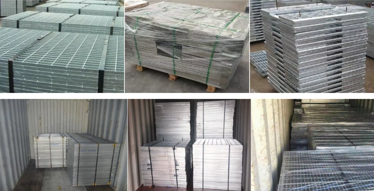 Stainless Steel 304 Galvanized Steel Grating Anti Corrosion Offshore Platform Grating Panel