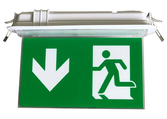 Double rechargeable de LED - Signage à piles de sortie de secours latéral