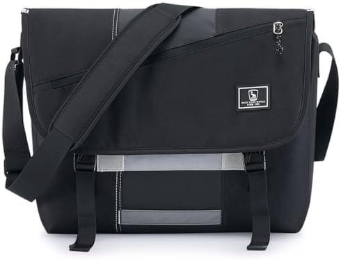 OIWAS Messenger Bag for Men, 15.6 Inch Laptop Crossbody Bags Women Casual Satchel Shoulder Bag College Travel Office