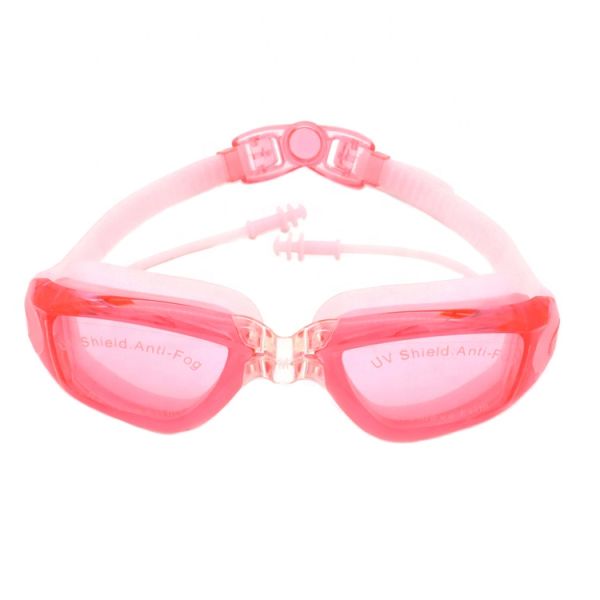 Anti-fog UV Protection Swimming Goggles with Automatic Buckle Strap for Adults and Kids