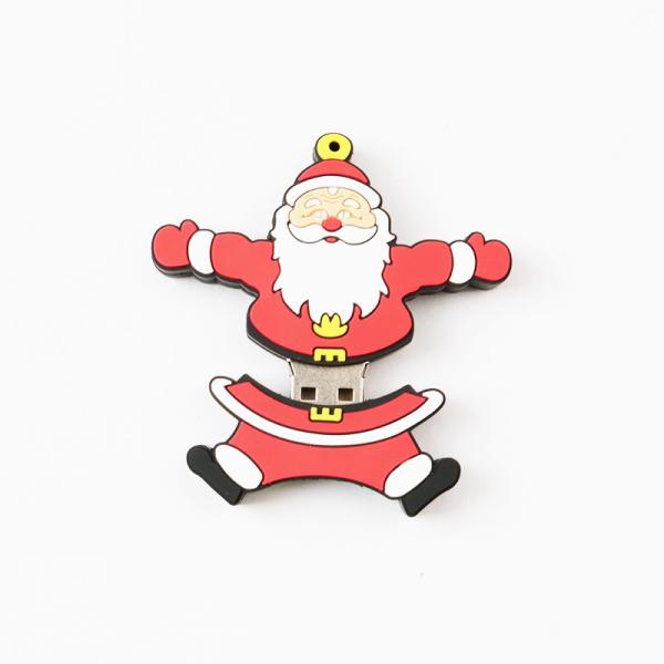 Привод 3,0 USB открытой прессформы PVC Санта Клауса внезапный для подарка рождества