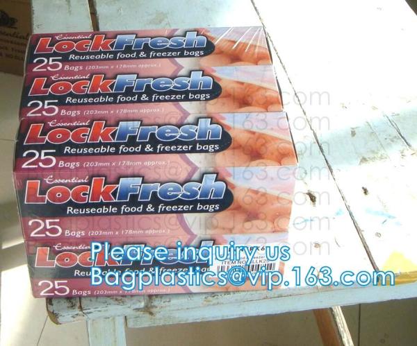 Zipper Mini lock Bags Slider lock Bags, Resealable Zipper Jumbo Size QUART ZIPPER FREEZER BAG
