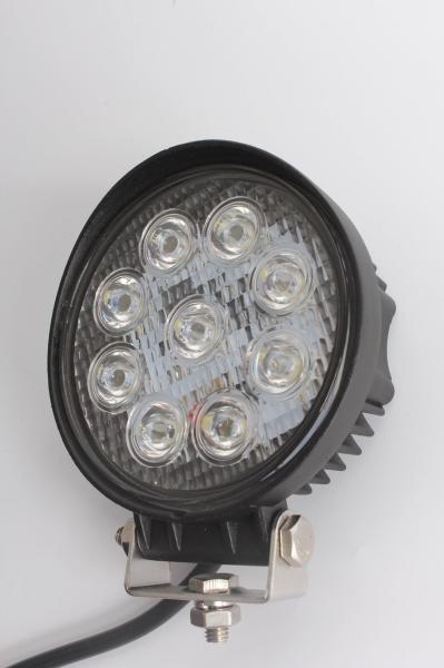 27W Super Bright Led Truck Work Lights , Auto Round Led Offroad Lights