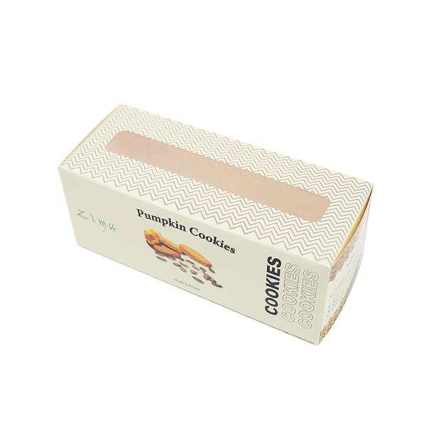 Clear Window Wedding Kraft Box Cookie Packaging Paper Box With Foldable Art Paper Type