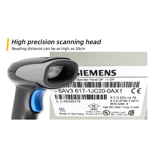 U8 2D Bluetooth Barcode Scanner with Buzzer Prompt Mode and USB Keyboard Interface