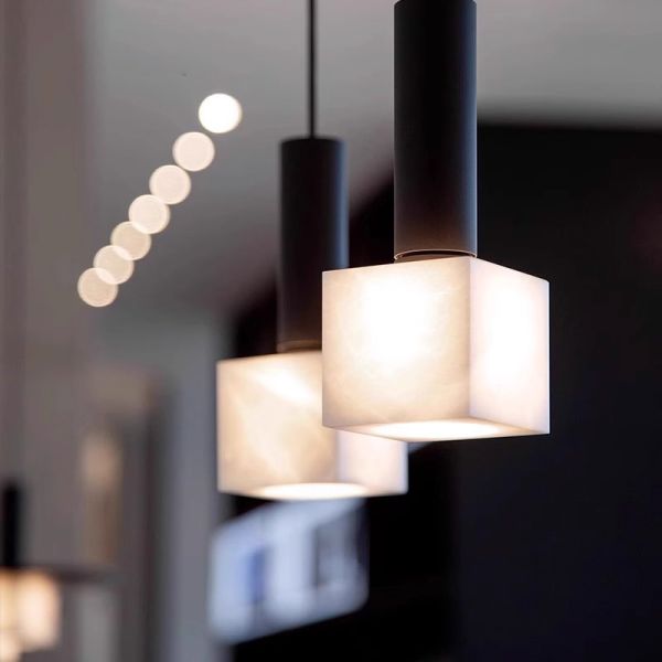 Nordic Style Alabaster Indoor Decorative Kitchen Island Living Room Luxury Alabaster  Pendant Lights