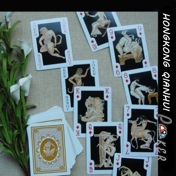 CUSTOM HIGH QUALITY GREEK LOVERS NUDE PLAYING CARDS FOR ADULT