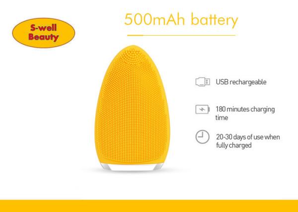 Portable waterproof Hot Sale Silicone Face Cleaner Brush mini UBS brush