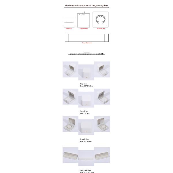 Coffret de bijoux en cuir en collier en soie d'éponge épaisse avec logo personnalisé