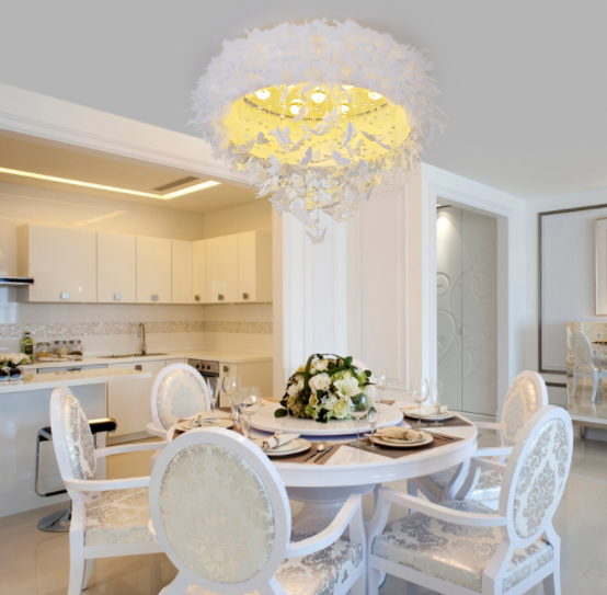 High Luminous Efficiency Bedroom Pendant Lights Warm Romantic Long Life