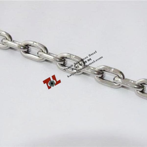 SUS 304 316 Stainless Steel DIN766 Link Chain with dia 10mm