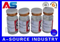 Rótulo de autocolante para garrafa de crescimento muscular de acetato Impressão de frascos injetáveis de 10 ml Design personalizado rótulos de óleos essenciais