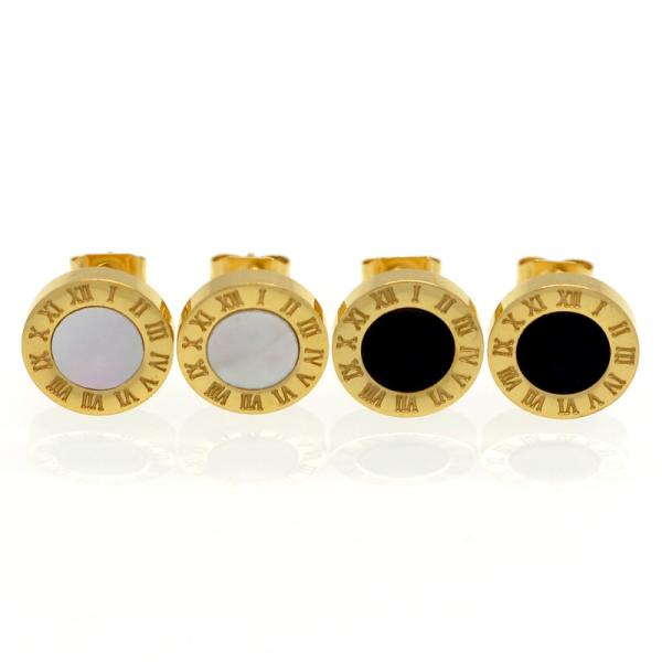 New Gold/Rose/Silver Color Stud Earrings Fashion Famous Brand Jewelry Wedding Party Earrings For Women Lady Men Earrings