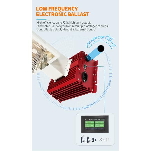 спектр 73148lm 630W полный растет выращивание растения светов CMH 50Hz