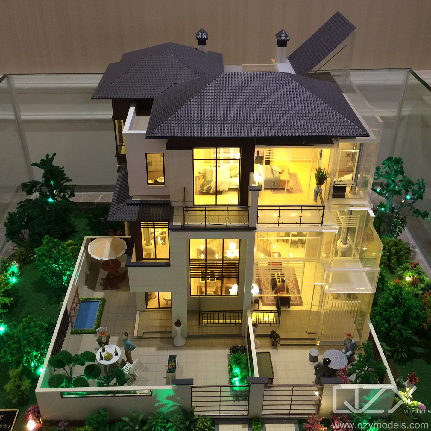 Zhongtian Group - 1/120 Hunan Heron Bay Model Архитектурная модель масштаба