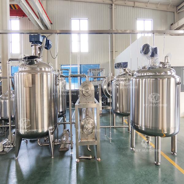 Industrial Emulsifying Mixing tank Peanut Butter Blending/De-gassing Tank