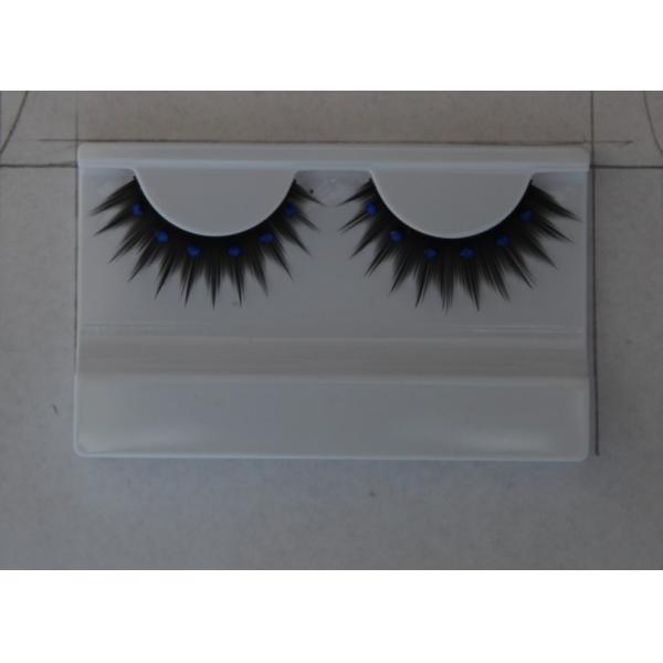 Waterproof Natural Crystal False Eyelashes Reusable , Carnival False Eyelashes