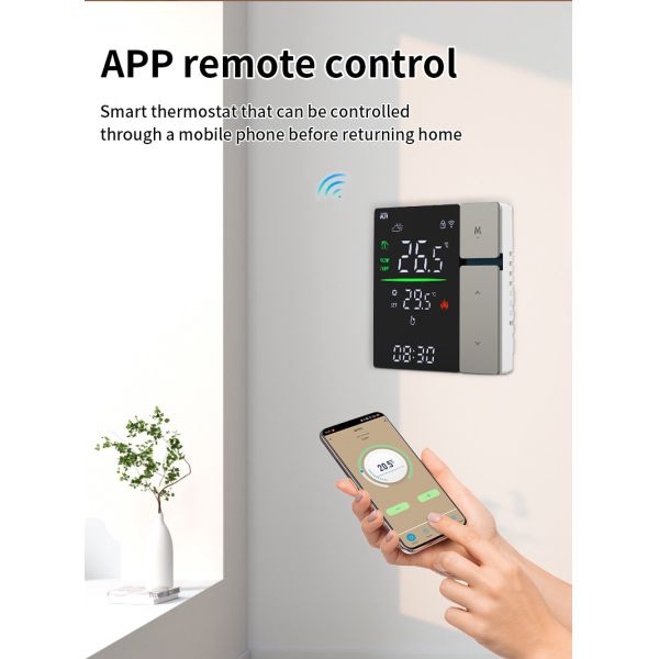 SIXWGH WIFI Smart Thermostat, Voice Control & APP Programmable Thermostat for Electric Heating Water Boiler Home and Office Use