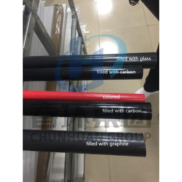 ISO9001 Black  Graphite Filled 100mm Solid  Rod