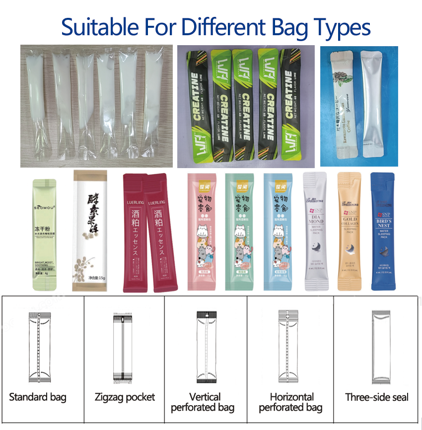 Fully Automatic Four Side Sealing Bag UHT Milk Packing Packaging Machine Multilane Liquid Sachet Creamy Dressing Filling Machine