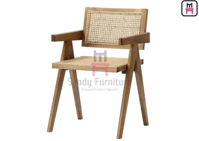 Southeast Asian Style Hand Made Rattan Dining Chairs Solid Wood Frame Cane Dining Chair