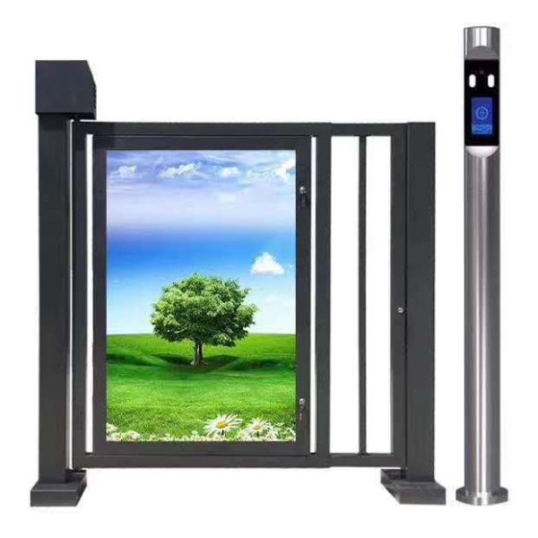 1 Way Full Height Sliding Turnstile Gate Fully Automatic Full Height Pedestrian Turnstiles