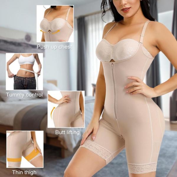 2000 HEXIN Mulheres Full Body Shaper Shapewear Colombiano Bodysuit Controle de barriga Butt Lifter