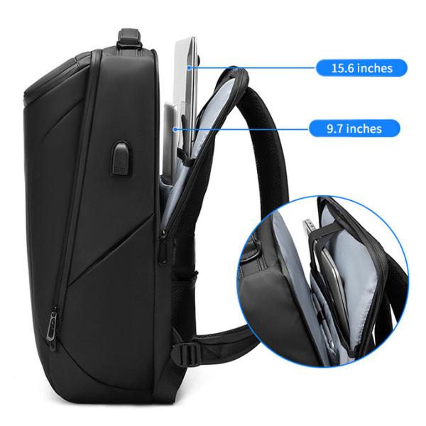 Factory wholesale usb waterpoof business custom logo backpack bag men laptop backpack